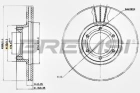 VILLAR CD7067V - DISCOS DE FRENO DEL. DIA.280 VENT. RENAULT MAST