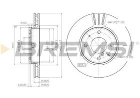 TRW CD7068V - DISCOS DE FRENO DEL. DIA.281 VENT. VOLVO S40