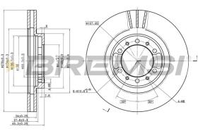 BREMSI CD7109V - DISCOS DE FRENO DEL. DIA.276 VENT. MITSUB PAJER