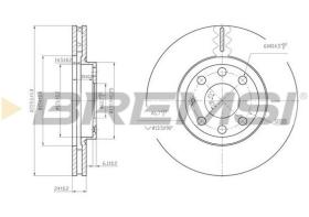 BREMSI CD7131V - DISCOS DE FRENO DEL. DIA.260 VENT. OPEL MERIVA