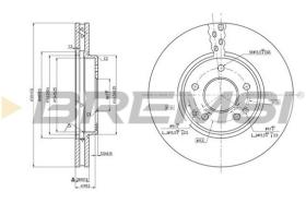 COMLI CD7136V - DISCOS DE FRENO DEL. DIA.300 VENT. MERCED C320