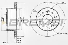 VILLAR CD7145S - DISCOS DE FRENO TRAS. DIA.280 SOLID CITROEN JUMPE