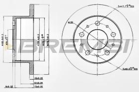 BREMSI CD7145S - DISCOS DE FRENO TRAS. DIA.280 SOLID CITROEN JUMPE