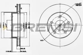 BREMSI CD7169V - DISCOS DE FRENO DEL. DIA.305 VENT. JEEP CHEROKE