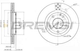 TRW CD7173V - DISCOS DE FRENO DEL. DIA.276 VENT. MERCED A190