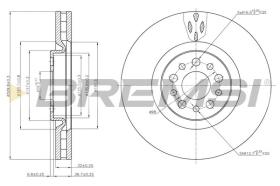 BREMSI CD7180V - DISCOS DE FRENO DEL. DIA.310 VENT. CITROEN C8