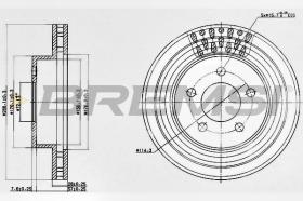 BREMSI CD7184V - DISCOS DE FRENO DEL. DIA.288 VENT. JEEP CHEROKE