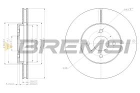 BREMSI CD7195V - DISCOS DE FRENO DEL. DIA.300 VENT. FORD FOCUS