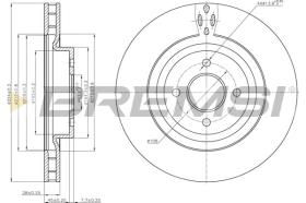 TRW CD7200V - DISCOS DE FRENO DEL. DIA.324 VENT. FORD FOCUS