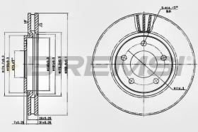 TRW CD7214V - DISCOS DE FRENO DEL. DIA.281 VENT. CHRYSLER VOY