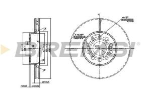 TRW CD7218V - DISCOS DE FRENO DEL. DIA.288 VENT. AUDI A3
