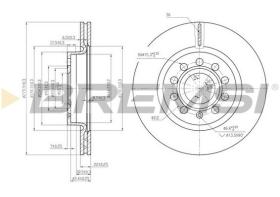 VILLAR CD7223V - DISCOS DE FRENO DEL. DIA.280 VENT. AUDI A3