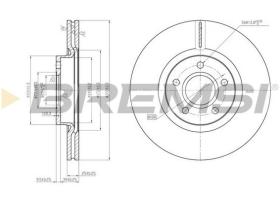 VILLAR CD7225V - DISCOS DE FRENO DEL. DIA.300 VENT. FORD FOCUS