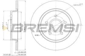 BREMSI CD7227S - DISCOS DE FRENO TRAS. DIA.280 SOLID FORD FOCUS