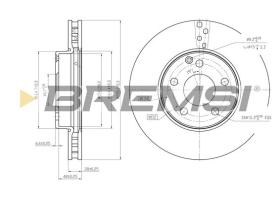 BREMSI CD7252V - DISCOS DE FRENO DEL. DIA.295 VENT. MERCED E220