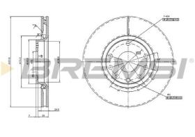 VILLAR CD7261V - DISCOS DE FRENO DEL. DIA.308 VENT. OPEL ASTRA