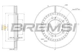 BREMSI CD7282V - DISCOS DE FRENO DEL. DIA.310 VENT. SUZUKI VITAR