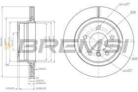 BREMSI CD7285V - DISCOS DE FRENO TRAS. DIA.294 VENT. BMW 320 I