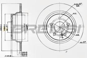 BREMSI CD7308S - DISCOS DE FRENO TRAS. DIA.300 SOLID MERCED E220