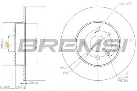 VILLAR CD7313S - DISCOS DE FRENO TRAS. DIA.264 SOLID OPEL MERIVA