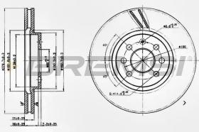 VILLAR CD7374V - DISCOS DE FRENO DEL. DIA.280 VENT. OPEL ASTRA