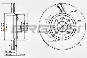 BREMSI CD7374V - DISCOS DE FRENO DEL. DIA.280 VENT. OPEL ASTRA