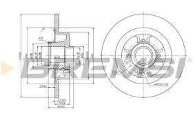 LUCAS CD7381S - DISCOS DE FRENO TRAS. DIA.275 SOLID RENAULT SCENI