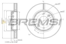 VILLAR CD7397V - DISCOS DE FRENO DEL. DIA.280 VENT. KIA CARENS