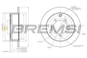 COMLI CD7410S - DISCOS DE FRENO TRAS. DIA.262 SOLID MITSUB OUTLAN