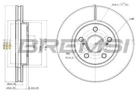 BREMSI CD7446V - DISCOS DE FRENO DEL. DIA.296 VENT. LEXUS ES