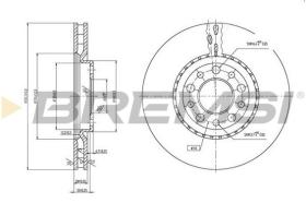 TRW CD7449V - DISCOS DE FRENO DEL. DIA.305 VENT. ALFA 159