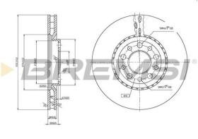 BREMSI CD7449V - DISCOS DE FRENO DEL. DIA.305 VENT. ALFA 159