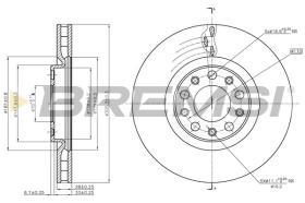 TRW CD7451V - DISCOS DE FRENO DEL. DIA.305 VENT. ALFA GIULIET