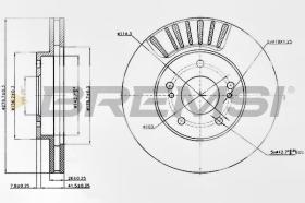 BREMSI CD7494V - DISCOS DE FRENO DEL. DIA.280 VENT. NISSAN MAXIM