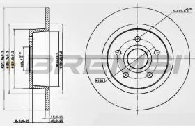 BREMSI CD7497S - DISCOS DE FRENO DEL. DIA.278 SOLID FORD TRANSIT