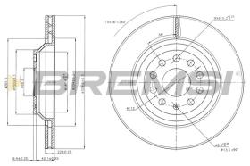 BREMSI CD7503V - DISCOS DE FRENO DEL. DIA.310 VENT. AUDI A3