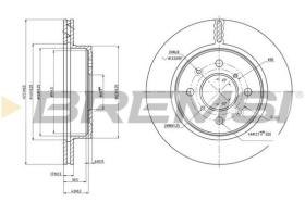 BREMSI CD7509V - DISCOS DE FRENO DEL. DIA.253 VENT. OPEL AGILA