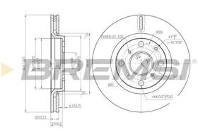 VILLAR CD7527V - DISCOS DE FRENO DEL. DIA.247 VENT. CITROEN C1
