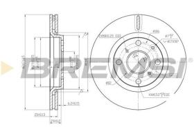 BREMSI CD7527V - DISCOS DE FRENO DEL. DIA.247 VENT. CITROEN C1