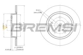 LUCAS CD7546S - DISCOS DE FRENO TRAS. DIA.280 SOLID MAZDA 3