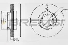 TRW CD7555V - DISCOS DE FRENO DEL. DIA.300 VENT. FORD TRANSIT