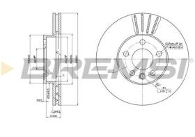 FORD CD7559V - DISCOS DE FRENO DEL. DIA.300 VENT. FORD GALAXY