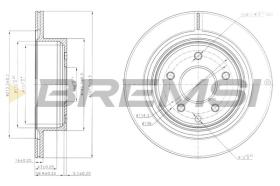 BREMSI CD7579V - DISCOS DE FRENO TRAS. DIA.292 VENT. NISSAN QASHQA