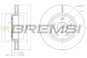 VILLAR CD7593V - DISCOS DE FRENO DEL. DIA.328 VENT. JEEP COMMAND