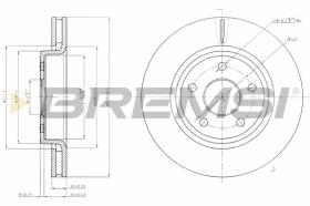 BREMSI CD7593V - DISCOS DE FRENO DEL. DIA.328 VENT. JEEP COMMAND