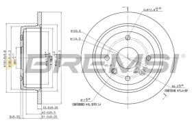 COMLI CD7606S - DISCOS DE FRENO TRAS. DIA.258 SOLID DACIA LOGAN