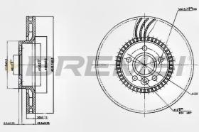 VILLAR CD7607V - DISCOS DE FRENO DEL. DIA.316 VENT. FORD S-MAX