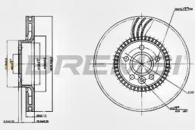 BREMSI CD7607V - DISCOS DE FRENO DEL. DIA.316 VENT. FORD S-MAX