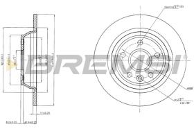 BREMSI CD7616S - DISCOS DE FRENO TRAS. DIA.302 SOLID FORD KUGA