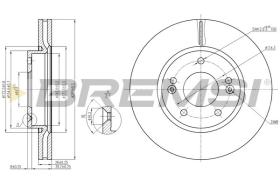 BREMSI CD7619V - DISCOS DE FRENO DEL. DIA.280 VENT. HYUNDAI TUCS